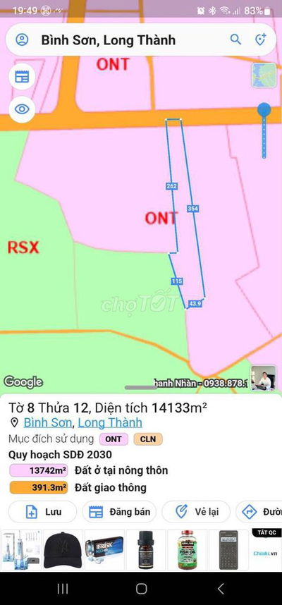 Chủ Gửi Bán Gấp Lô Đất Xã Bình Sơn - HT AE MG