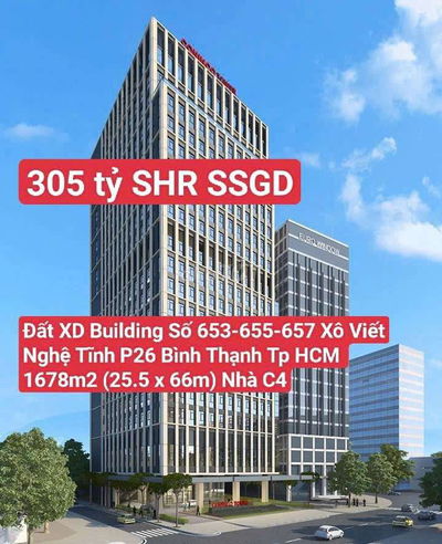 Đất Mặt Tiền Số 653-655-657 Xô Viết Nghệ Tĩnh P26 Bình Thạnh Tp HCM