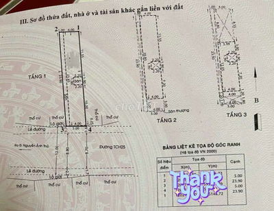 Nhà 3 tầng Mặt tiền Đ.Huỳnh Thị Hai,DT: 5 x 24 (CN: 119m2 Full thổ cư)