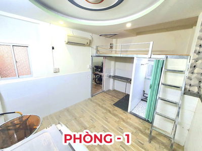 Phòng trọ 25 m2 MÁY LẠNH. GÁC LỬNG sau Chợ Tân Bình, giáp Q10.