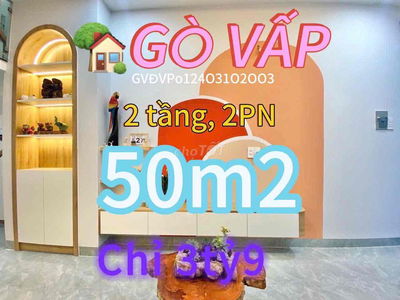 👍 Nhà mới đẹp Phạm Văn Đồng GV, full nội thất, 2 tầng, 50m2, 3tỷ9