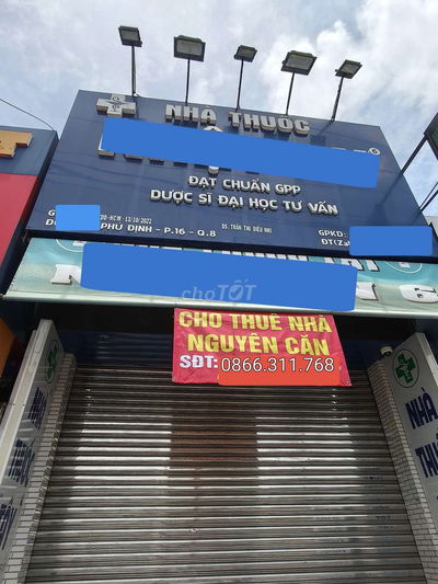 Cho thuê nhà mặt tiền Phú Định quận 8 4x24 3 tấm kinh doanh đa nganh