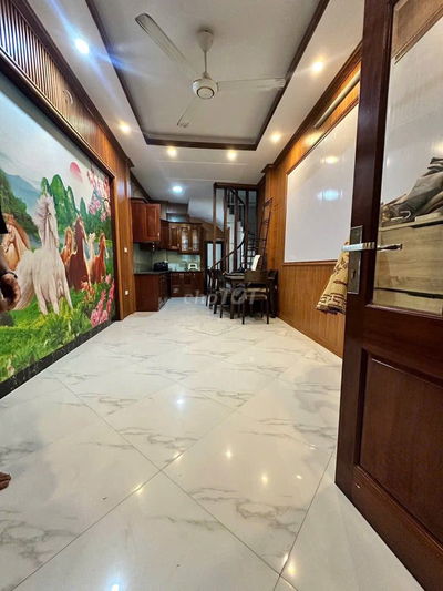Nhà Thịnh Hào ngõ thông, 2 thoáng, trước nhà có sân để xe 35m2*5T