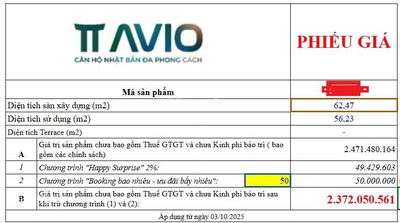 Cơ hội cuối cùng TT AVIO - Mở bán hôm nay, nhận siêu ưu đãi lên tới 100 triệu mỗi căn