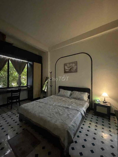 T10 Trống Căn Hộ 1PN Tách Bếp 40m2 Tone Trắng Đen Chợ Bàn Cờ Quận 3