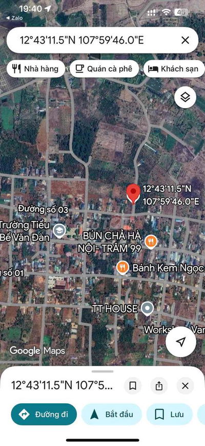 Bán đất đầu làng gần Trường-Bế Văn Đàn Thôn 8 - Cư Êbur - Phường BMT