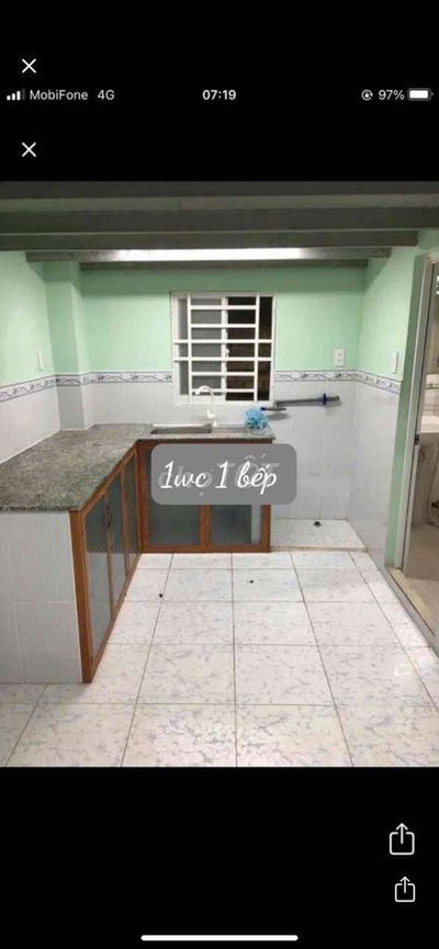 Nhà trệt lửng 4*6; 1 pn kín gần gò vâp