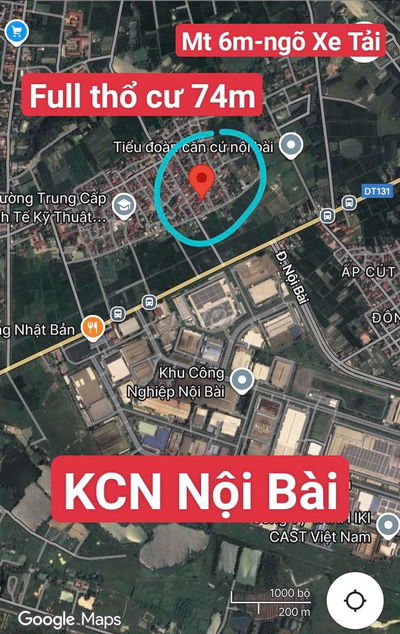 3.3x tỷ lô full thổ cư Xuân Bách giáp KCN Nội Bài ngõ xe Tải