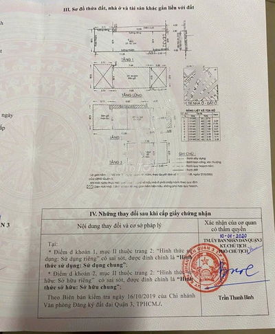 Bán nhà cấp 4 có 3 lầu dt 66m2 đất hẻm 4m đường Võ Văn Tần Quận 3