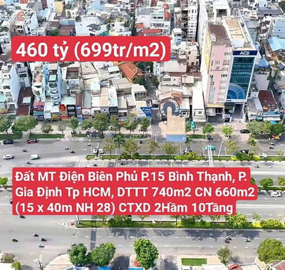 Quỹ Đất Số 57 - 59 Điện Biên Phủ, P15, Bình Thạnh (P. Gia Định Tp HCM)