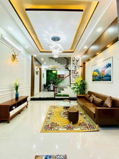 NHÀ MỚI ĐẦY ĐỦ NỘI THẤT 4*14m 3LẦU ST 4PN HXH ĐƯỜNG SỐ 18 P8 GV