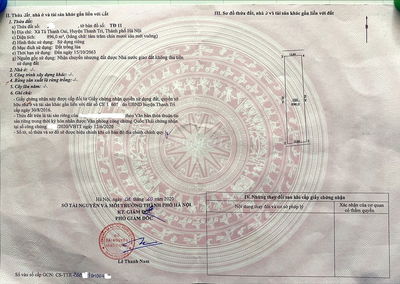 Bán đất nông nghiệp tại Xã Tả Thanh Oai (xã Đại Thanh mới), 896m2