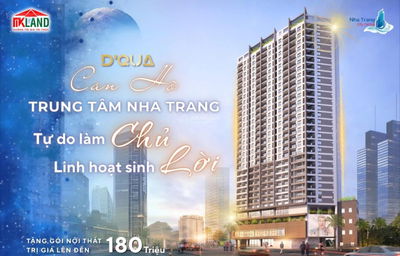 D'QUA - CĂN HỘ DU LỊCH CÓ SỔ HỒNG TRUNG TÂM NHA TRANG VIEW BIỂN GIÁ ĐẦU TƯ