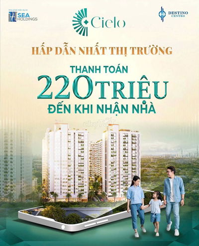 Đóng 220 triệu nhận ngay căn hộ 2PN – Vay 70%, ân hạn lãi gốc 24 tháng