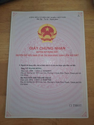 Chính chủ bán lô đất 1/ hẻm 47 Trường Lưu