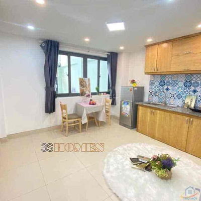 CĂN HỘ 1 PN CÓ SÂN SAU RỘNG NGAY GẦN CV LÀNG HOA