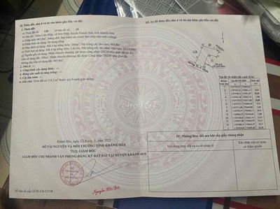 Đất thổ cư mặt tiền, TDT 1000m, Sơn Hiệp, Khánh Sơn, Cam Ranh, KHoa