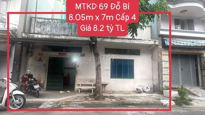 MTKD Võ Văn Dũng - Ngay Thạch Lam 8m x 7m - Cấp 4 Chỉ 8 Tỷ