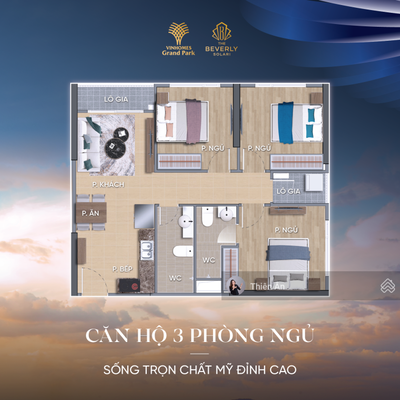 ĐỘC QUYỀN 3PN 2WC DT 82M2 GIÁ 100% CHỈ 4,455 TỶ TẠI THE BEVERLY SOLARI ƯU ĐÃI 17,3% - 8 CHỈ VÀNG