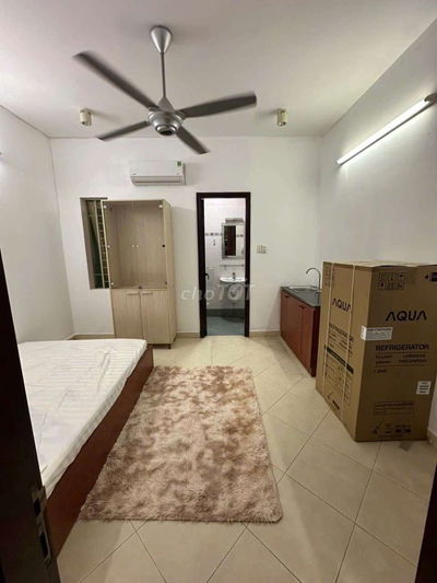 Cho thuê phòng trọ studio full nội thất giá rẻ đi bộ qua FTU2, UTH