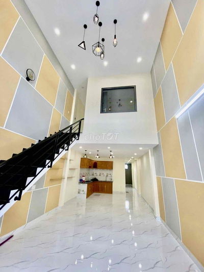 Nhà Mới DT 4,2M x16M 1Trệt 1Lửng 3Pn 2Wc Hẻm Xe Tải Gần Chợ Cầu Đồng