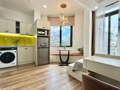 STUDIO - FULL NỘI THẤT MÁY GIẶT RIÊNG - BAN CÔNG NGAY TRUNG TÂM GÒ VẤP