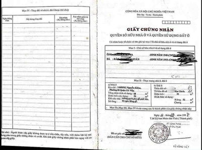 BÁN NHÀ CHÍNH CHỦ HẺM XE HƠI VỊ TRÍ 891/115 Nguyễn kiệm, P3, QUẬN GV