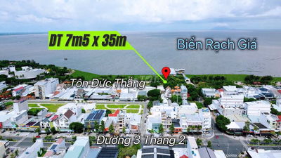 Đất Tôn Đức Thắng gần Vincom. Lộ 37m view Biển, 7.5x35, full thổ cư SH